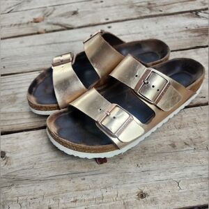 Birkenstock Sandals Rosy Gold SZ 7